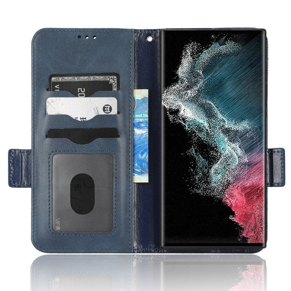 For Samsung Galaxy S23 Ultra Anti-Fingerprint Imprinted Triangle Pattern Phone Cover PU Leather Wallet Stand Mobile Phone Case with Wrist Strap For Samsung Galaxy S23 Ultra Anti-Fingerprint Imprinted Triangle Pattern Phone Cover PU Leather Wallet Stand Mobile Phone Case with Wrist Strap